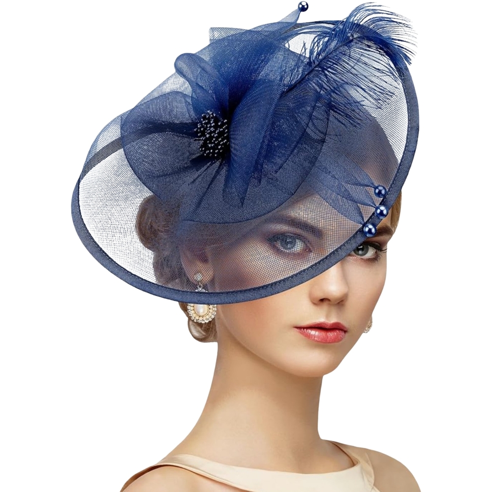 Amazon Navy Blue Fascinator Hat - Picture 5 of 5